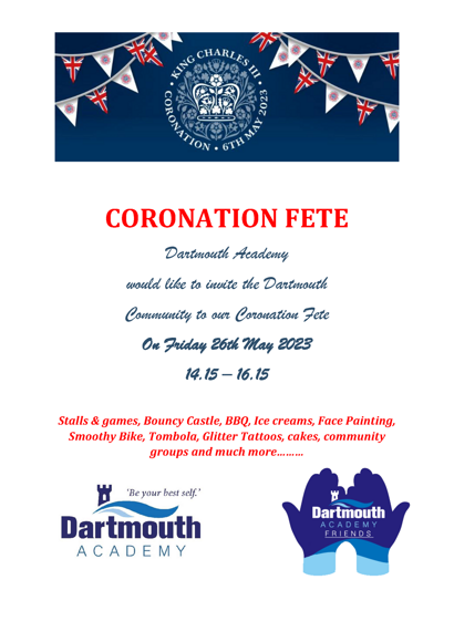 Coronation fete poster 2023